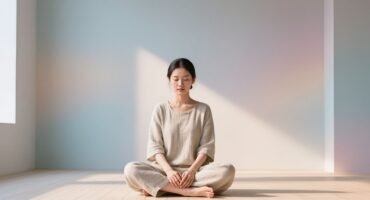 Mulher praticando meditação matinal - hábitos saudáveis de Yang Sheng para 2026